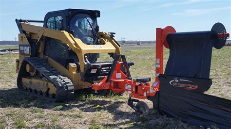 skid steer silt fence plow|skid steer silt fence attachment.